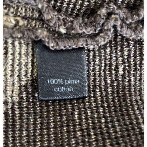 Peruvian Connection Cardigan Pima Cotton Light Knit Sweater Size XL - Picture 6 of 8